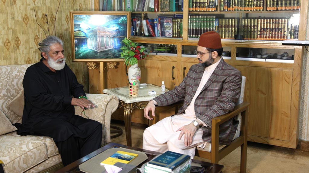 Murshid masood qazi meeting dr hassan mohi-ud-din qadri at al Qadria Lahore