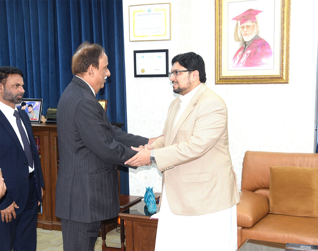 PCJCCI President Nazir Hussain Visits Minhaj University Lahore to Strengthen Academic & Economic Ties