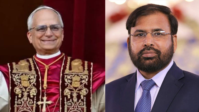 Director Interfaith Relations Sohail Ahmad Raza congratulates Pope Leo XIV