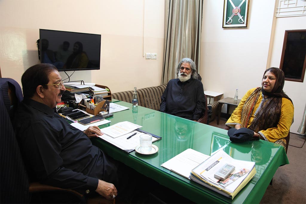 murshid masood qazi visit minhaj ul quran