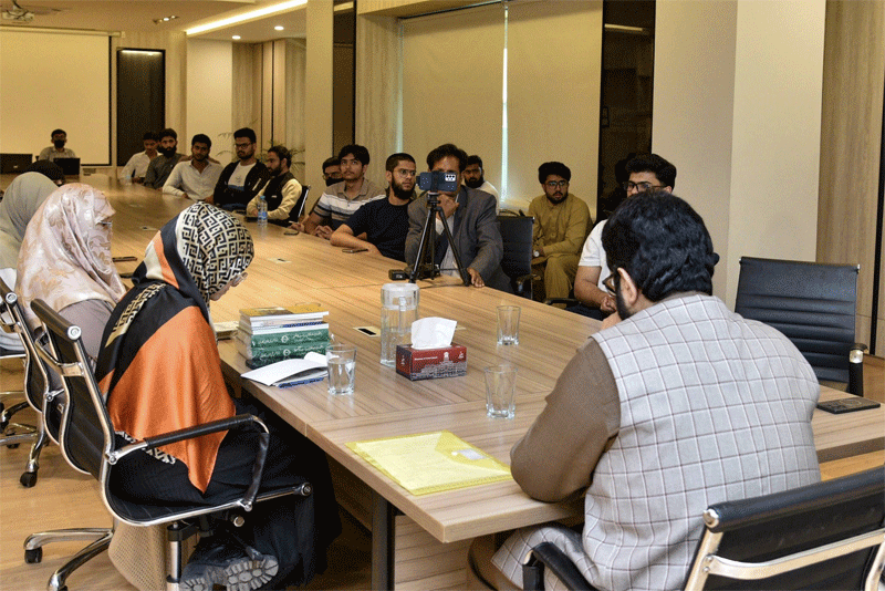 Dr Ali Waqar Seerah Based Crisis Management Session at UCP