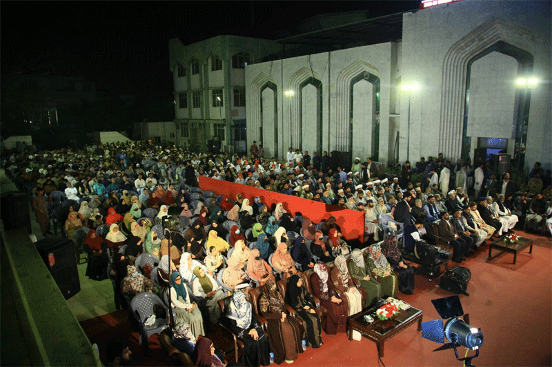 Dr Ghazala Qadri, Mrs Fizzah Hussain Qadri Attend Shaykh ul Islam Ramadan Lecture MCW