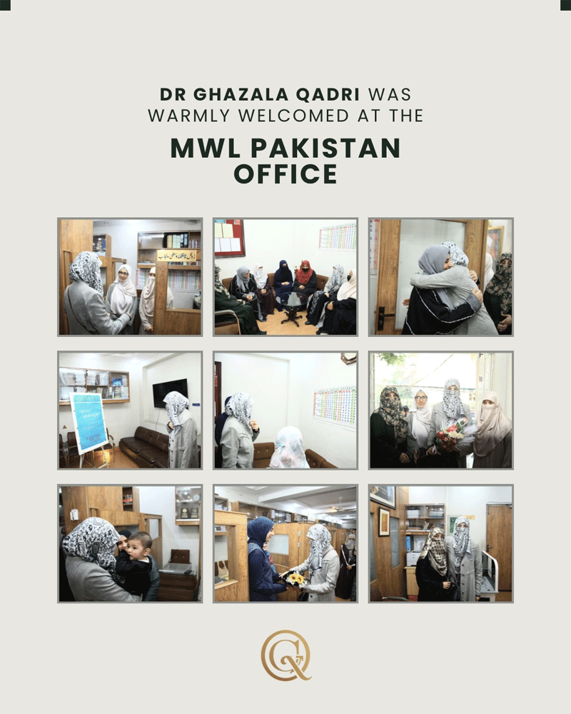 Dr Ghazala Qadri Visit MWL Pakistan Office