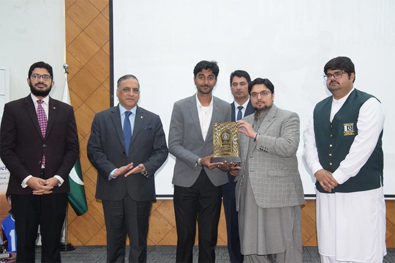 Prof. Dr. Hussain Mohi-ud-Din Qadri shared his thoughts during the closing ceremony of the Sports Gala 2025-26