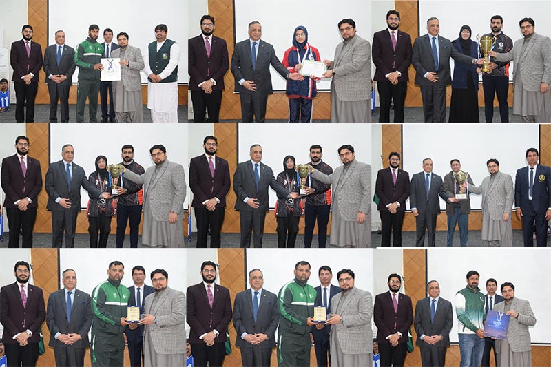 Prof. Dr. Hussain Mohi-ud-Din Qadri shared his thoughts during the closing ceremony of the Sports Gala 2025-26