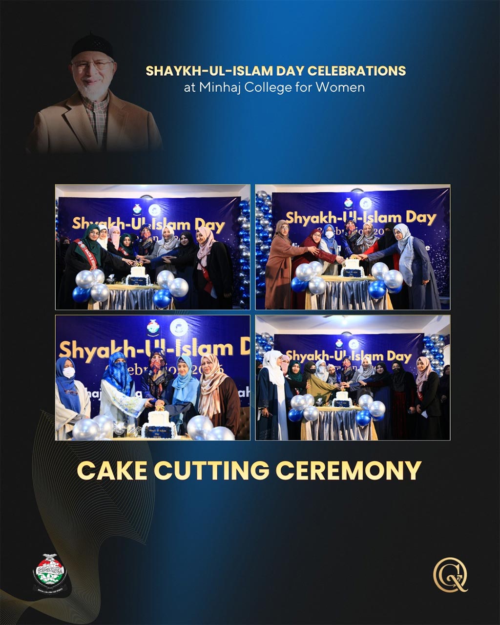 Dr. Ghazala Qadri addressing Shaykh-ul-Islam Day event at Minhaj College for Women