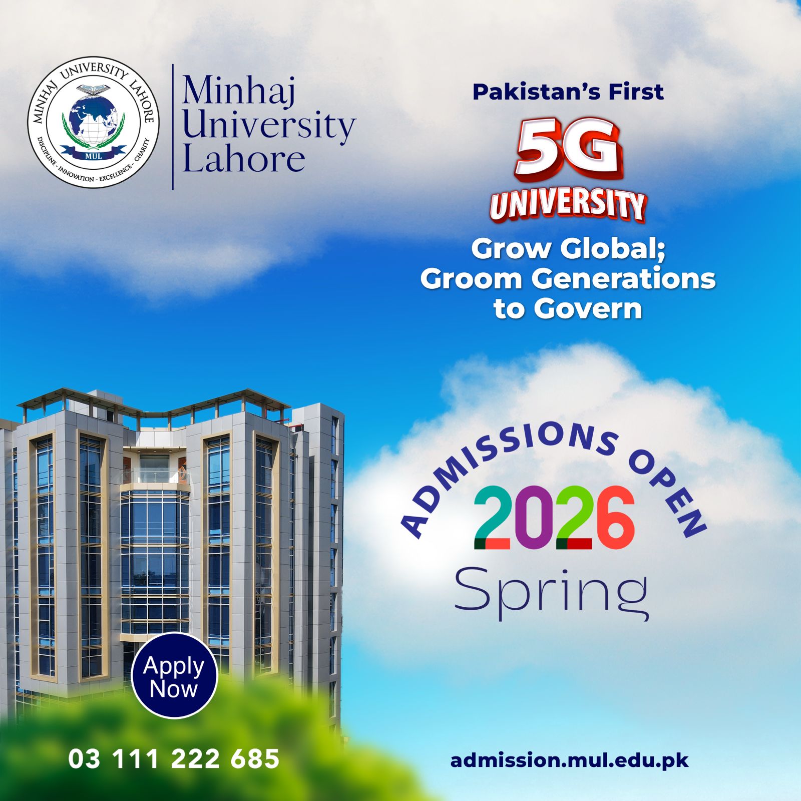 Minhaj University Lahore Admissions Open