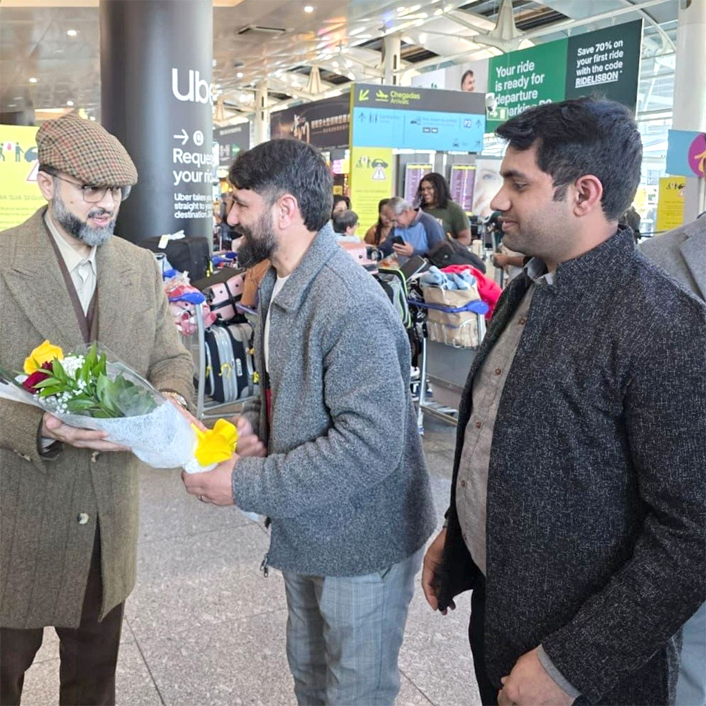 Portugal: Prof. Dr. Hassan Mohiuddin Qadri arrived at Lisbon International Airport