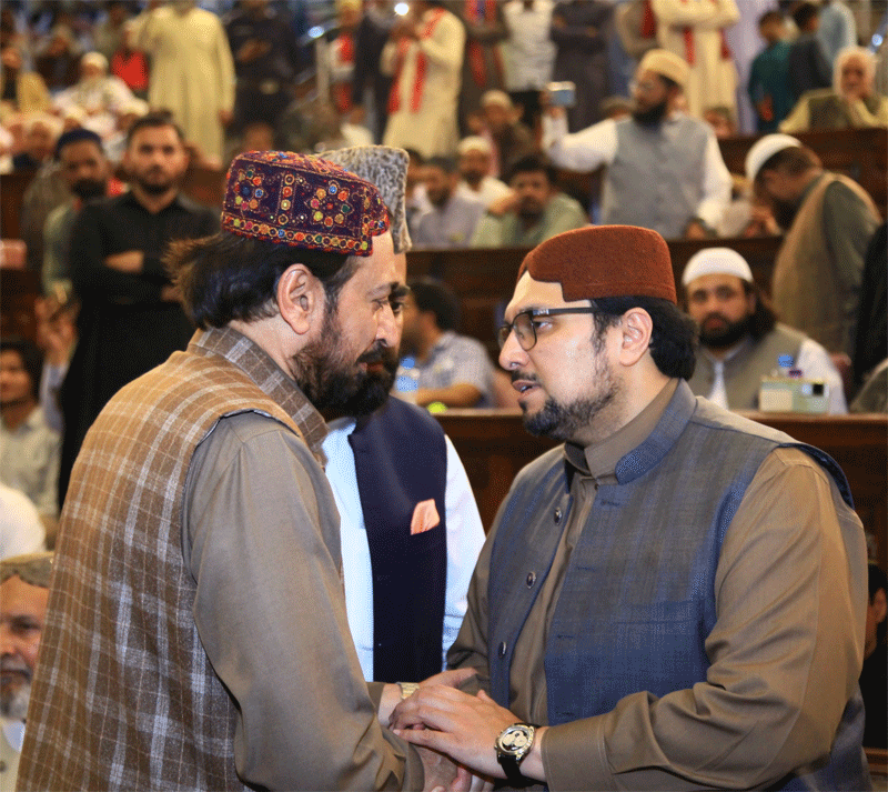 Prof Dr Hussain Qadri Meets Ullama Ewan e Iqbal Condolence Reference