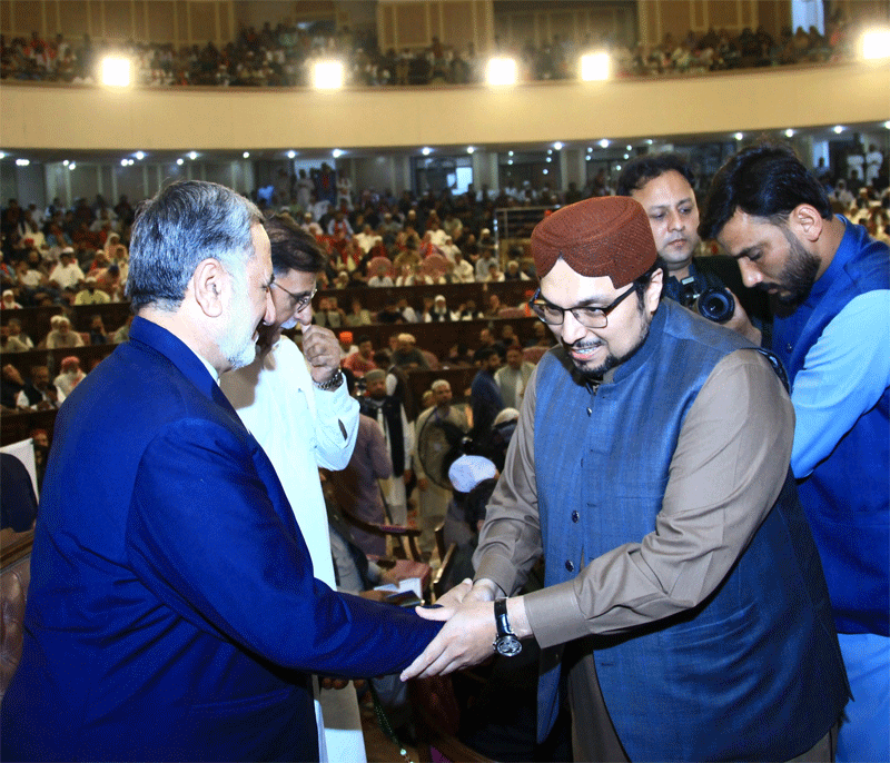 Prof Dr Hussain Qadri Meets Ullama Ewan e Iqbal Condolence Reference