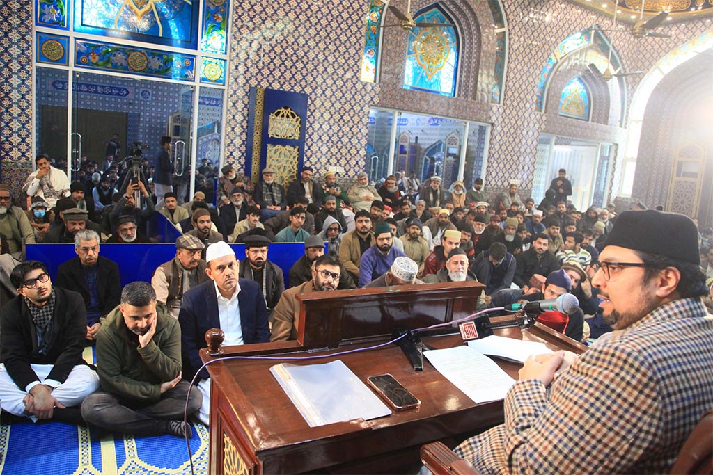 dr-hussain qadri jumma address Jamia Shaykh-ul-Islam Lahore