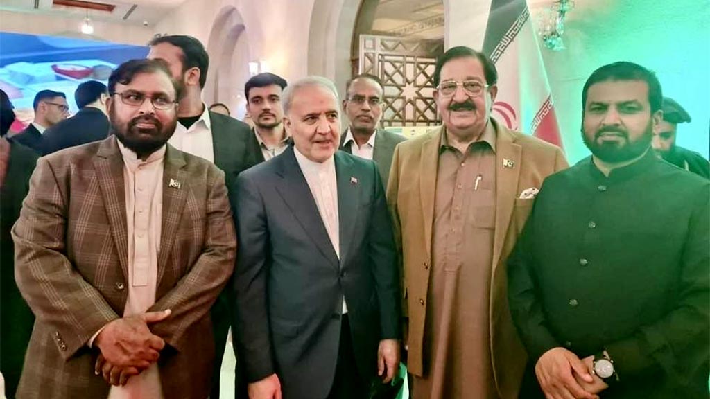 Khurram Nawaz Gandapur attending 47th anniversary of Islamic Revolution of Iran at Serena Hotel Islamabad