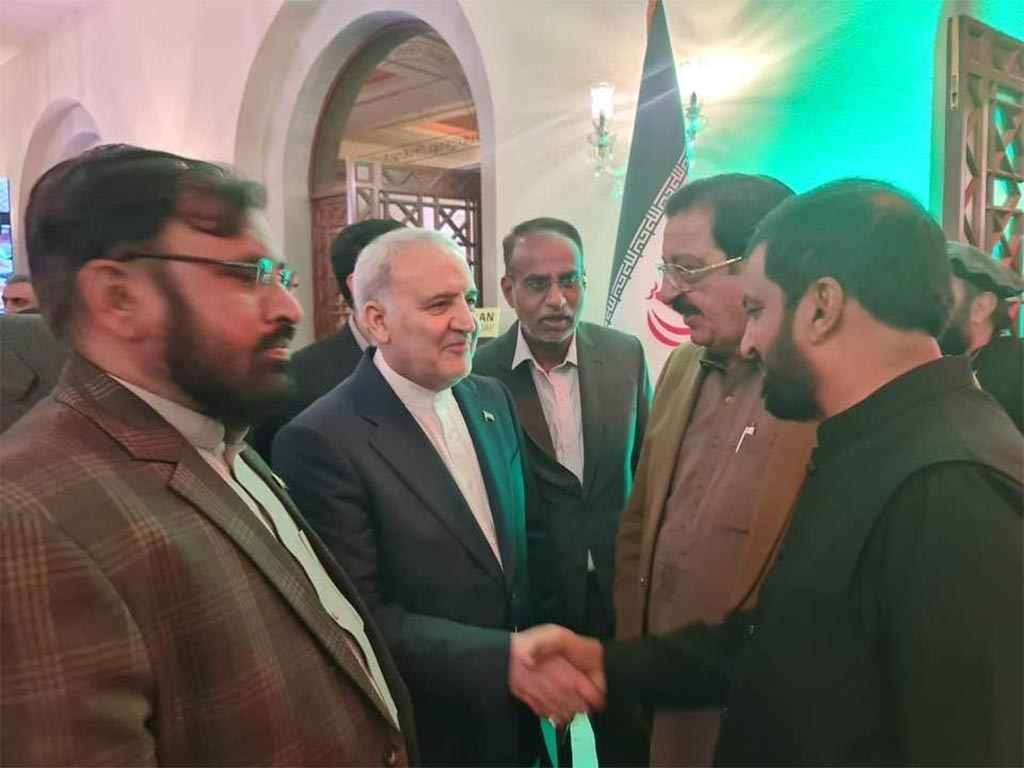 Khurram Nawaz Gandapur attending 47th anniversary of Islamic Revolution of Iran at Serena Hotel Islamabad