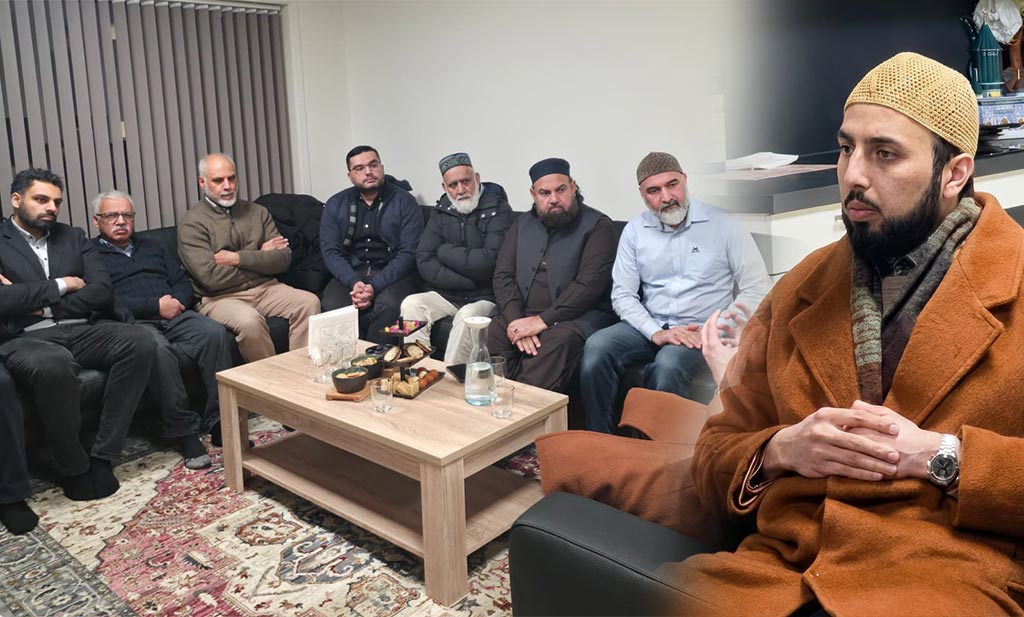 Shaykh Hammad Mustafa al-Madani al-Qadri meeting with MQI LEC Oslo members in Oslo Norway