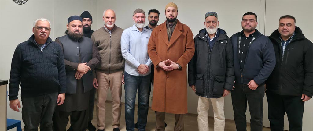 Shaykh Hammad Mustafa al-Madani al-Qadri meeting with MQI LEC Oslo members in Oslo Norway