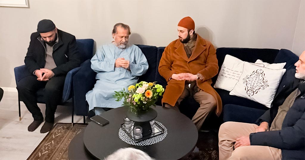 Shaykh Hammad Mustafa Visits Residence of Senior Founding Member in Skjetten, Norway, Offers Condolences