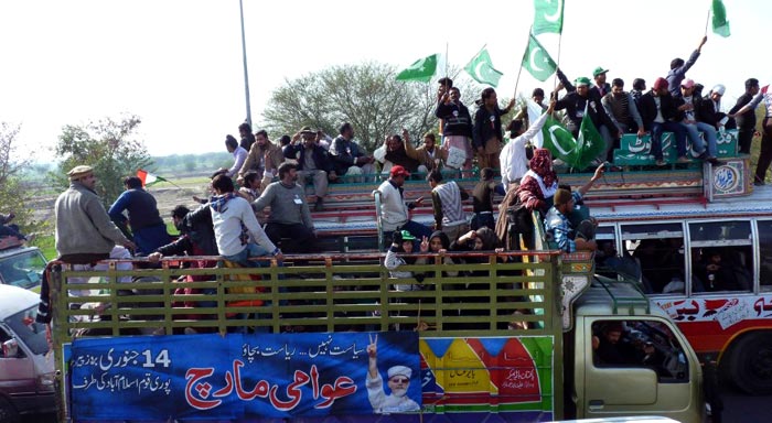 Dr Tahir-ul-Qadri Democracy Long March Pakistan