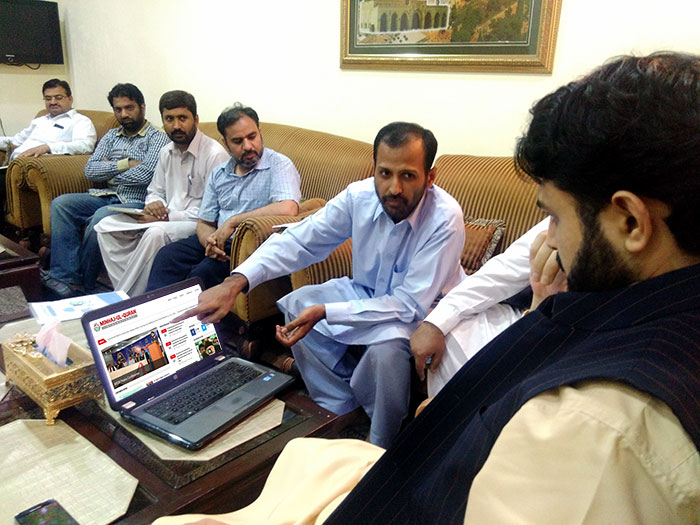 Dr Hassan Mohi-ud-Din Qadri inaugurates new version of MQI website