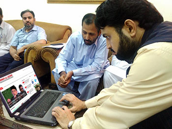 Dr Hassan Mohi-ud-Din Qadri inaugurates new version of MQI website