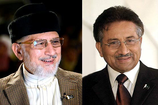 General (r) Pervez Musharraf phones Dr Tahir-ul-Qadri, inquires after his health