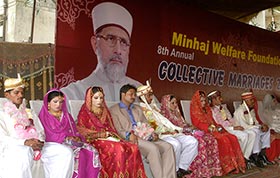 منہاج ویلفیئر فاؤنڈیشن کے زیراہتمام 24 شادیوں کی سالانہ اجتماعی تقریب