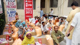 Eid package distributed among needy families