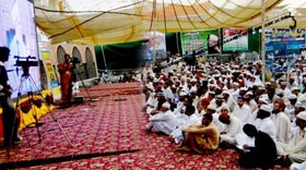 شہر اعتکاف سے واپسی پر منہاج القرآن اسلامک سنٹر (مانکیالہ مسلم) میں وفد کا پُرجوش استقبال