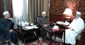 شیخ الاسلام کا دورہ مصر، شیخ الازہر ڈاکٹر احمد الطیب سے ملاقات