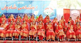 Mass marriage ceremony held under MWF Faisalabad
