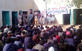 ضلع بارکھان : صدر ایم ایس ایم تجمل حسین انقلابی کا دورہ بلوچستان