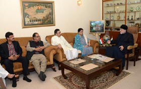 MQM delegation meets with Dr Tahir-ul-Qadri