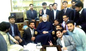 لاہور : ایم ایس ایم کی مرکزی کابینہ کی شیخ الاسلام ڈاکٹر محمد طاہر القادری سے خصوصی ملاقات