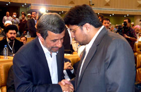ایران: ڈاکٹر حسین محی الدین قادری کی تہران کانفرنس میں ایرانی صدر محمود احمدی نژاد سے ملاقات