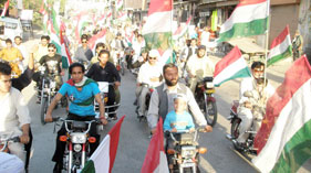 ہری پور: پاکستان عوامی تحریک کی کرپٹ نظام انتخاب کے خلاف موٹر سائیکل ریلی
