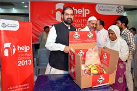 Food distribution to 300 families in Pakistan