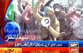ARY News Report - PAT protest rally against corruption & inflation (29th Dec 2013)