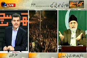 Dr Tahir-ul-Qadri's exclusive interview with Mubasher Lucman in Kharra Sach on ARY News