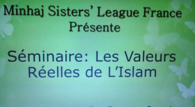 France: Seminar held on “True values of Islam”