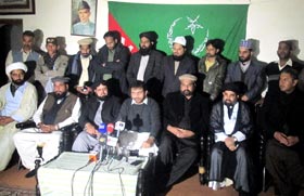 کوئٹہ: مرکزی ناظم علماء کونسل سید فرحت حسین شاہ کی پریس کانفرنس، لواحقین شہدا ہزارہ برادری سے اظہار ہمدردی