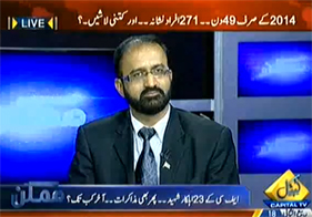 Watch Umar Riaz Abbasi (PAT) with Asima Chouhdry on Capital TV (18th Feb 2014)