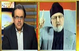 Dr Tahir ul Qadri's interview with Dr Shahid Masood on JAAG TV