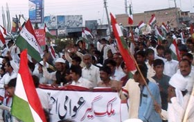PAT (Khushab) stages big demonstration on May 11