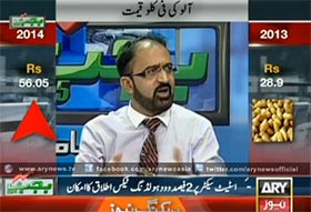 Umar Riaz Abbasi in Budget Transmission With Waseem Badami on ARY NEWS