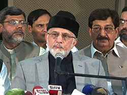 Dr Tahir-ul-Qadri declares Zarb-e-Azb operation as Jihad, announces aid for IDPs