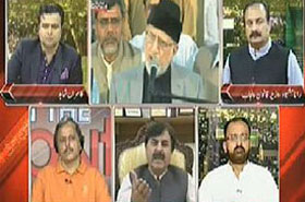 On The Front on ARY News, Umer Riaz Abbasi (Risks shaded On Democratic Government)