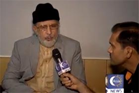 Dr Tahir ul Qadri's Interview on Roze TV (Inqilab March, Islamabad)