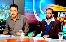 Samaa News: Umar Riaz Abbasi programme in News Beat with Paras Jahanzeb (PTV PAR HAMLAY KAY ZEMAIDAR kon?) - 16th November 2014