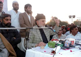 Dr Tahir ul Qadri addresses PAT Jalsa e Aam 'Inqilab in Bhakkar' - 23rd Nov 2014