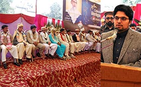 فیصل آباد: منہاج ویلفیئر فاؤنڈیشن کے تحت شادیوں کی اجتماعی تقریب میں 40 جوڑے شادی کے مقدس رشتہ میں بندھ گئے