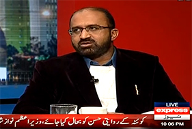 Umar Riaz Abbasi with Javed Chouhdry on Express News (19th February 2015)